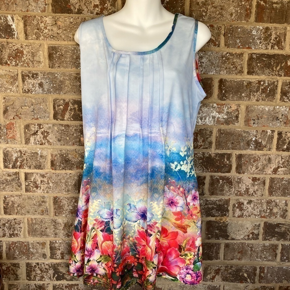 Lily by Firmiana Floral Dress Top Sz: L New with Tags